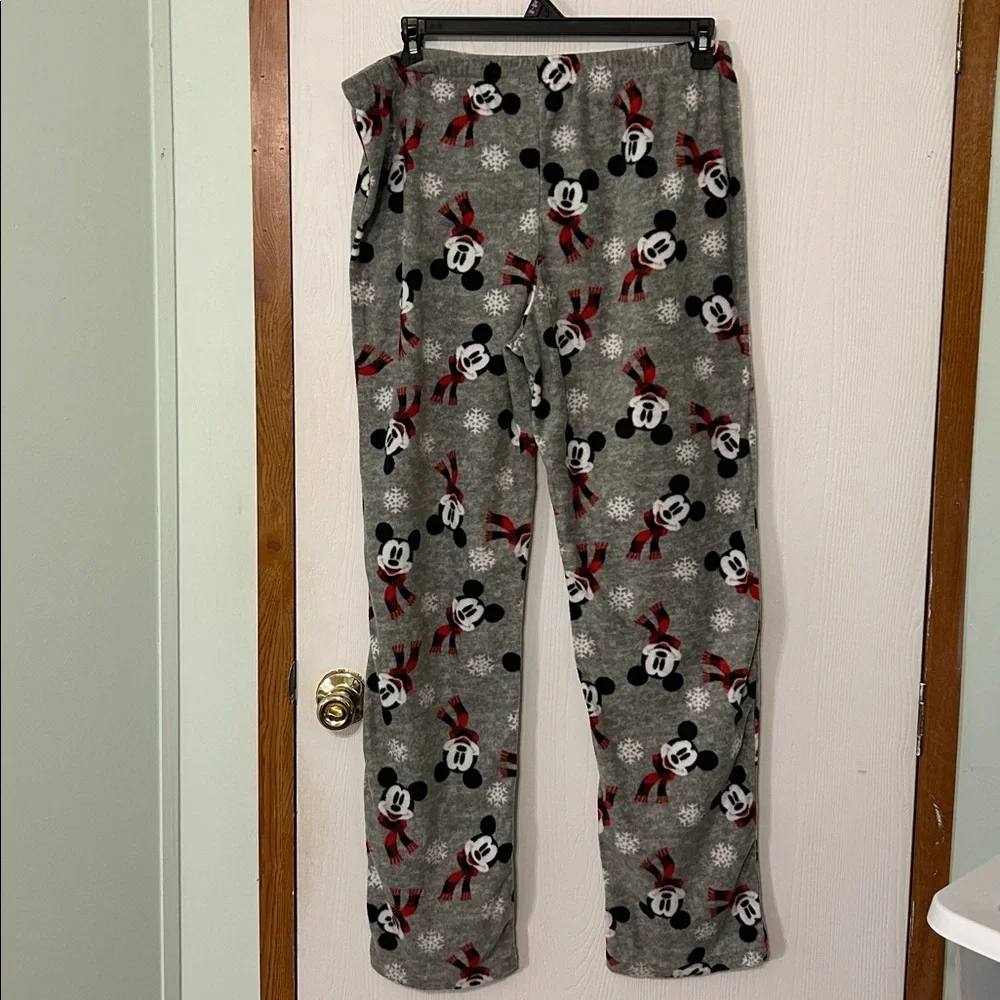 Disney Gray Pajama Pants with Mickey Mouse Design